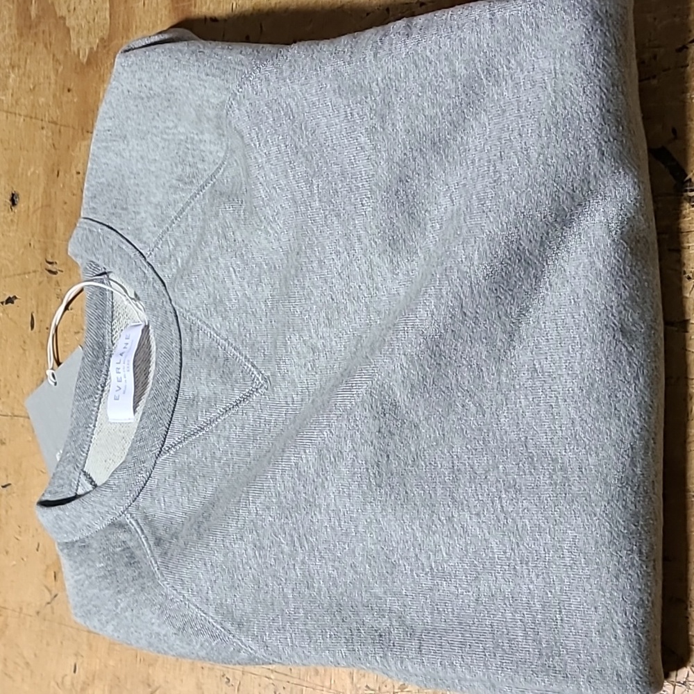 NWT The Unisex French Terry Crew Neck Sweatshirt Grey